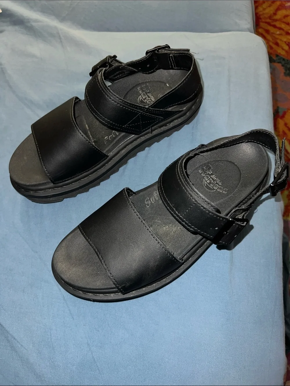 Doc Martens Platform Black Sandal Women’s 7